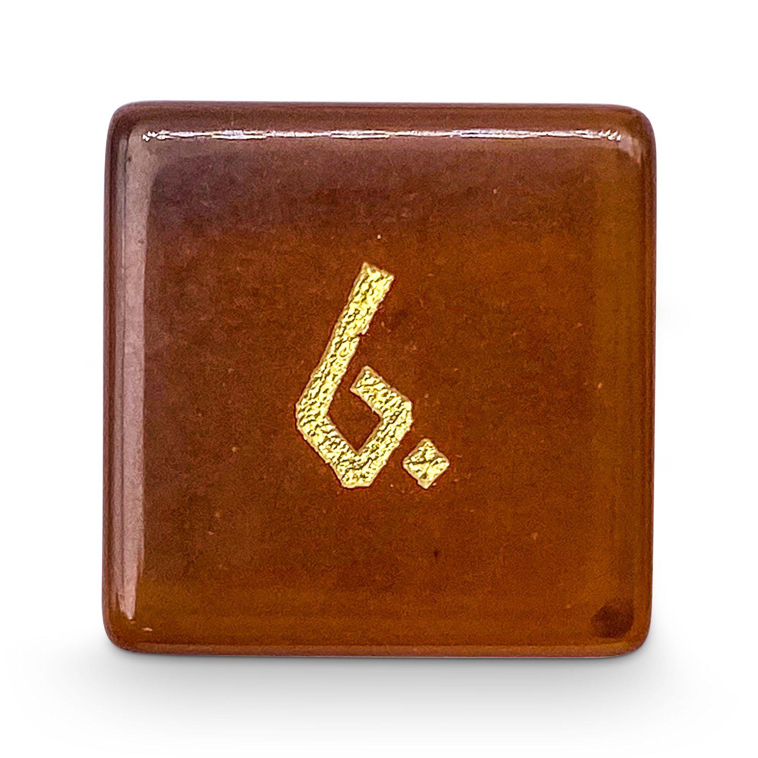 Amber Citrine - Single D6 Zircon Glass Dice-Glass Dice-Norse Foundry-DnD Dice-Glass Dice-D6-Glass D6-Collectible D6 Dice