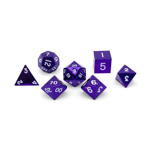 Bardic Purple - 7 Piece Metal Dice Set