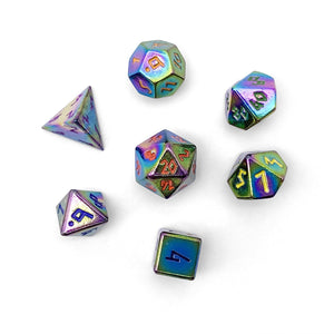 BiFrost Pebble™ Dice - 10mm Alloy Mini Polyhedral Dice Set