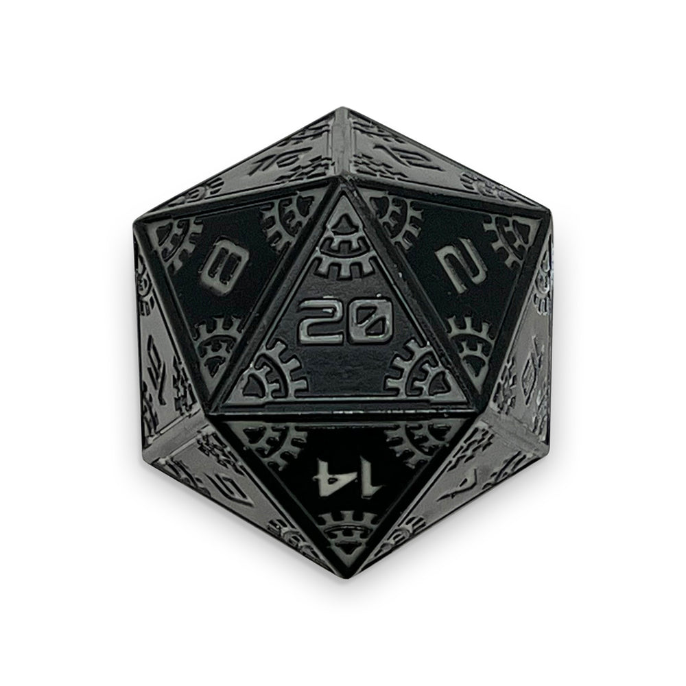 Black Hole - Asteroid Boulder® 45MM Alloy Metal Dice