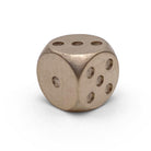 Brass - 12mm D6 Pips True Metal Dice-Metal Dice-Norse Foundry-Single-Norse Foundry-dungeons & dragons-d&d dice-rpg d6-metal d6-d&d-d6-warpips-pips-luxury dice-perfect for tabletop rpgs
