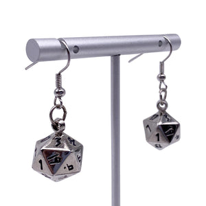 Chainmail - Ioun Stone D20 Dice Earrings by Norse Foundry