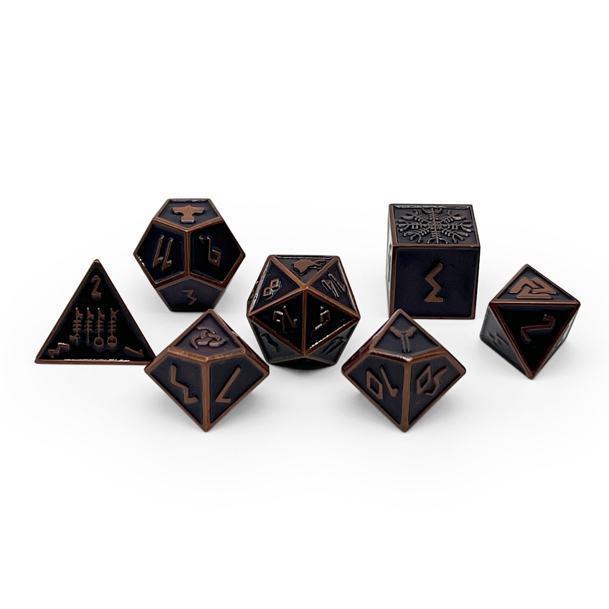 Clockwork Dragon - Norse Themed Metal Dice Set