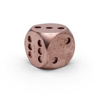 Copper - 12mm D6 Pips True Metal Dice-Metal Dice-Norse Foundry-Single-Norse Foundry-dungeons & dragons-d&d dice-rpg d6-metal d6-d&d-d6-warpips-pips-luxury dice-perfect for tabletop rpgs