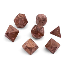 Courbaril - 7 Piece RPG Wooden Dice Set