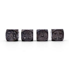 Damascus Steel - 12mm D6 Pips True Metal Dice-Metal Dice-Norse Foundry-Norse Foundry-dungeons & dragons-d&d dice-rpg d6-metal d6-d&d-d6-warpips-pips-luxury dice-perfect for tabletop rpgs