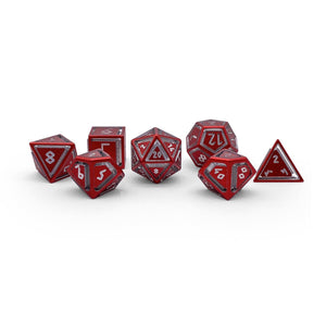 Devils Red - Nimbus™ 7 Piece RPG Set 6063 Aluminum Dice