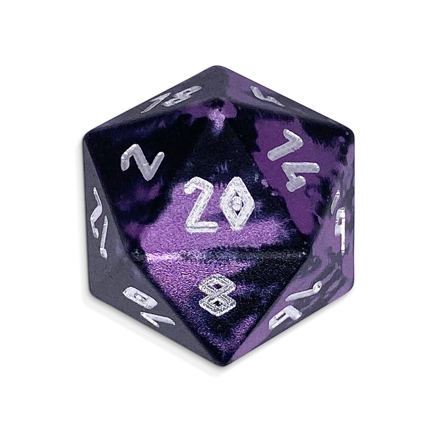 Single Wondrous Dice® D20 in Dracolich by Norse Foundry 6063 Aircraft Grade Aluminum