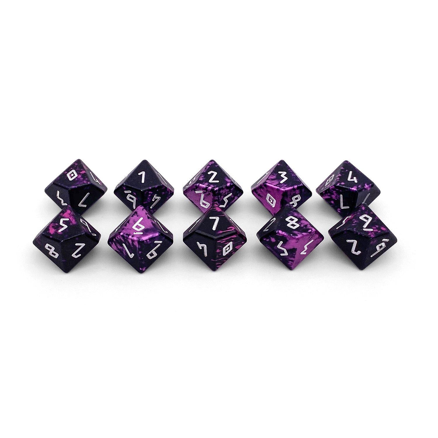 Eldritch - 10 D10s Set 6063 Aluminum Wondrous Dice