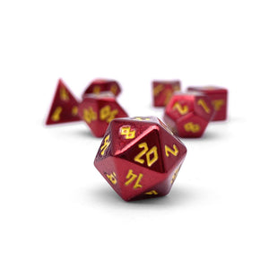 Fireball Pebble™ Dice - 10mm Alloy Mini Polyhedral Dice Set