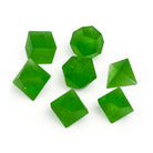 Frosted Shattered Zircon Emerald - Raised-Glass Dice-Norse Foundry-Norse Foundry-zircon glass dice-dungeons & dragons-d&d dice set-rpg dice set-glass dice set-d&d-perfect for tabletop rpgs