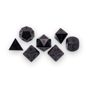 Ebene - 7 Piece RPG Wooden Dice Set
