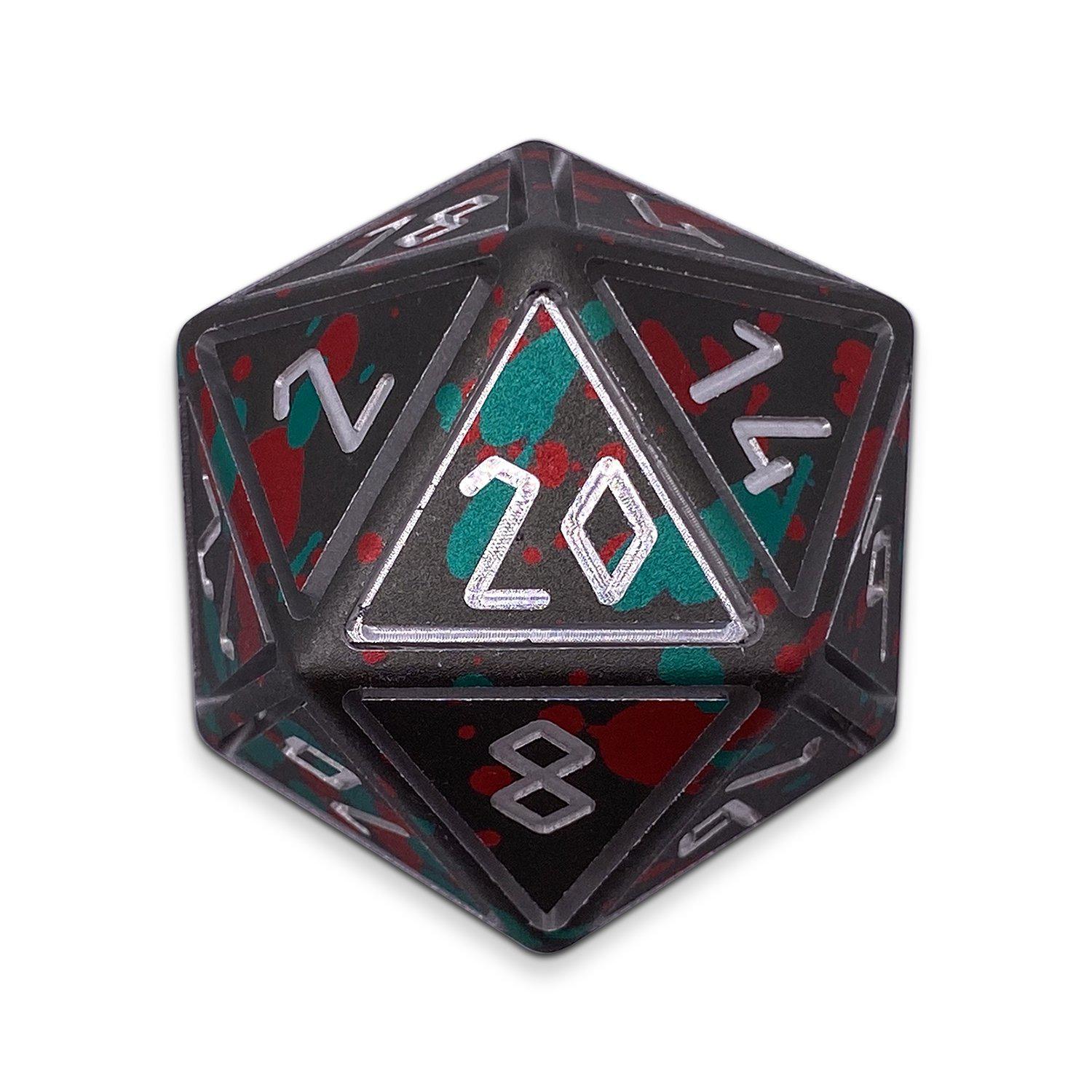 Giant Slayer - Nimbus™ Boulder® 55mm 6063 Aluminum Wondrous Dice-Dice-Norse Foundry-Norse Foundry-aluminum dice-dungeons & dragons-d&d dice-rpg dice-d20-d&d-55mm-oversize-boulder-perfect for tabletop rpgs