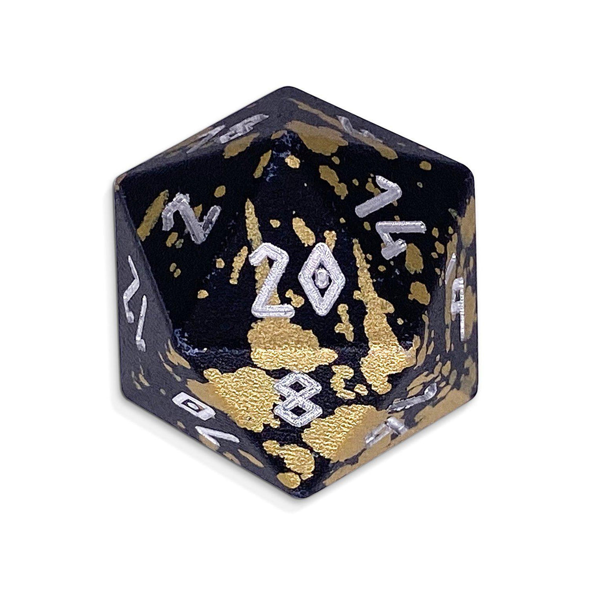 Single Wondrous Dice® D20 in Great Void by Norse Foundry 6063 Aircraft Grade Aluminum
