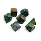 Green Striped Wood - 7 Piece RPG Wooden Dice Set-Norse Foundry-Norse Foundry-wood dice set-dungeons & dragons-d&d dice set-rpg dice set-wood dice set-d&d-perfect for tabletop rpgs