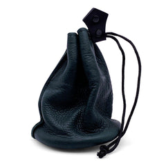 Green Leather Dice Bag / Dice Cup Transformer