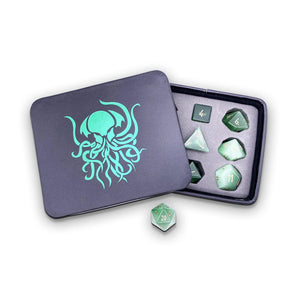 Green Cthulhu Leatherette Dice Case
