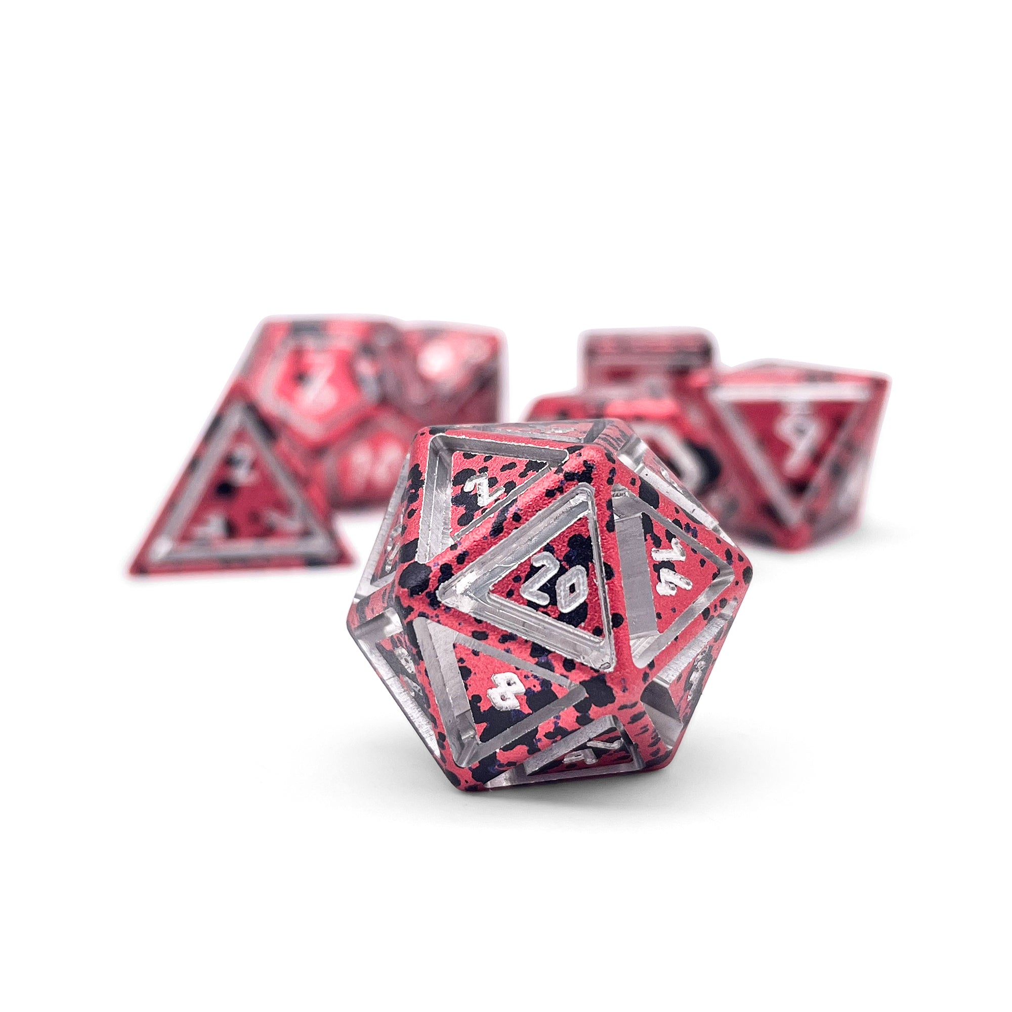 Berserker's Frenzy - Nimbus™ 7 Piece RPG Set 6063 Aluminum Wondrous Dice