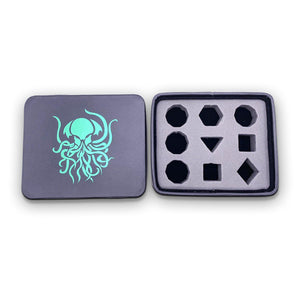 Green Cthulhu Leatherette Dice Case