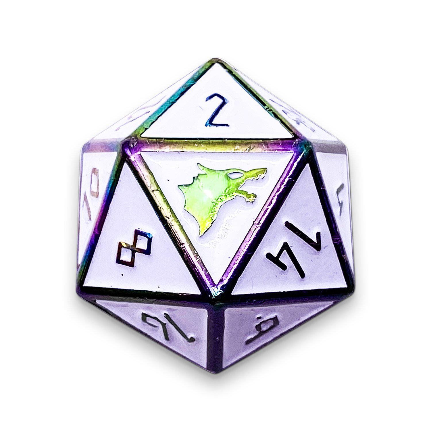 Ice Storm - Norse Themed Metal D20