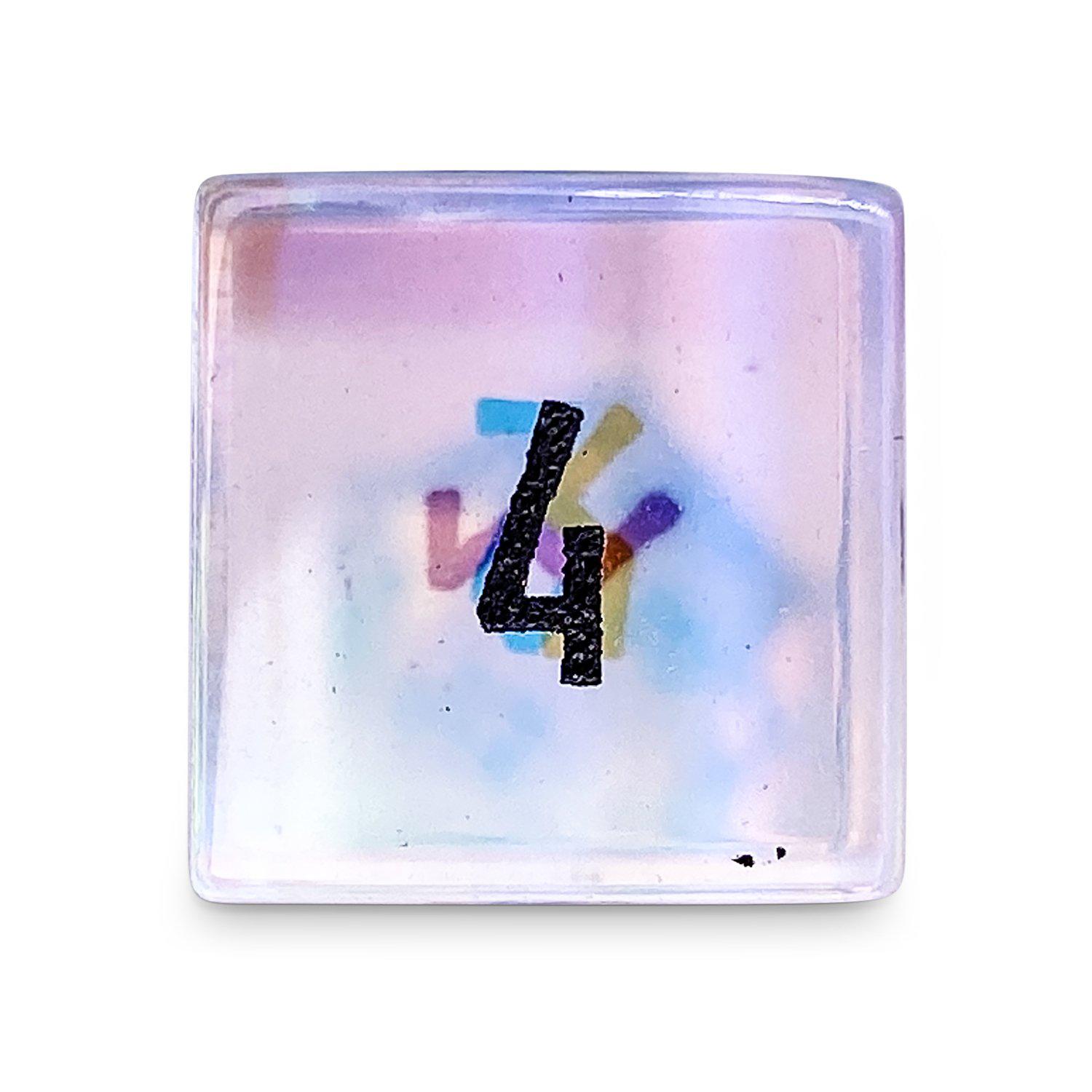 K9 Rainbow Glass - Single D6 K9 Glass Dice