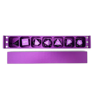 Lich Purple - 7 Piece RPG Set with Case 6063 Aluminum Dice