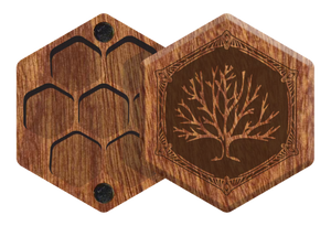 Mahogany Elderwood Mini Hex Chest
