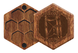 Mahogany Elderwood Mini Hex Chest