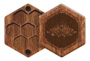 Mahogany Elderwood Mini Hex Chest
