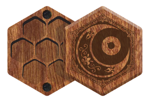 Mahogany Elderwood Mini Hex Chest