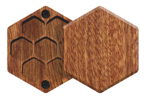Mahogany Elderwood Mini Hex Chest