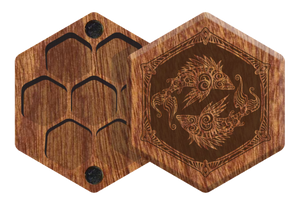 Mahogany Elderwood Mini Hex Chest