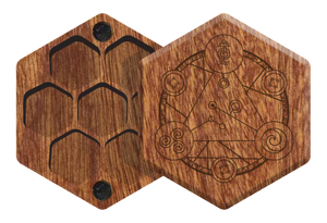 Mahogany Elderwood Mini Hex Chest