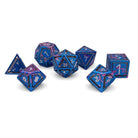 Miami Dice - Nimbus™ 7 Piece RPG Set 6063 Aluminum Wondrous Dice-Aluminum Dice-Norse Foundry-Norse Foundry-aluminum dice-dungeons & dragons-d&d dice set-rpg dice set-aluminum d&d dice set-d&d-lightweight-perfect for tabletop rpgs