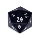 Night Black - Single D20 - Aluminum Dice-Aluminum Dice-Norse Foundry-Norse Foundry-aluminum dice-dungeons & dragons-d&d-rpg dice-aluminum d&d-lightweight-perfect for tabletop rpgs