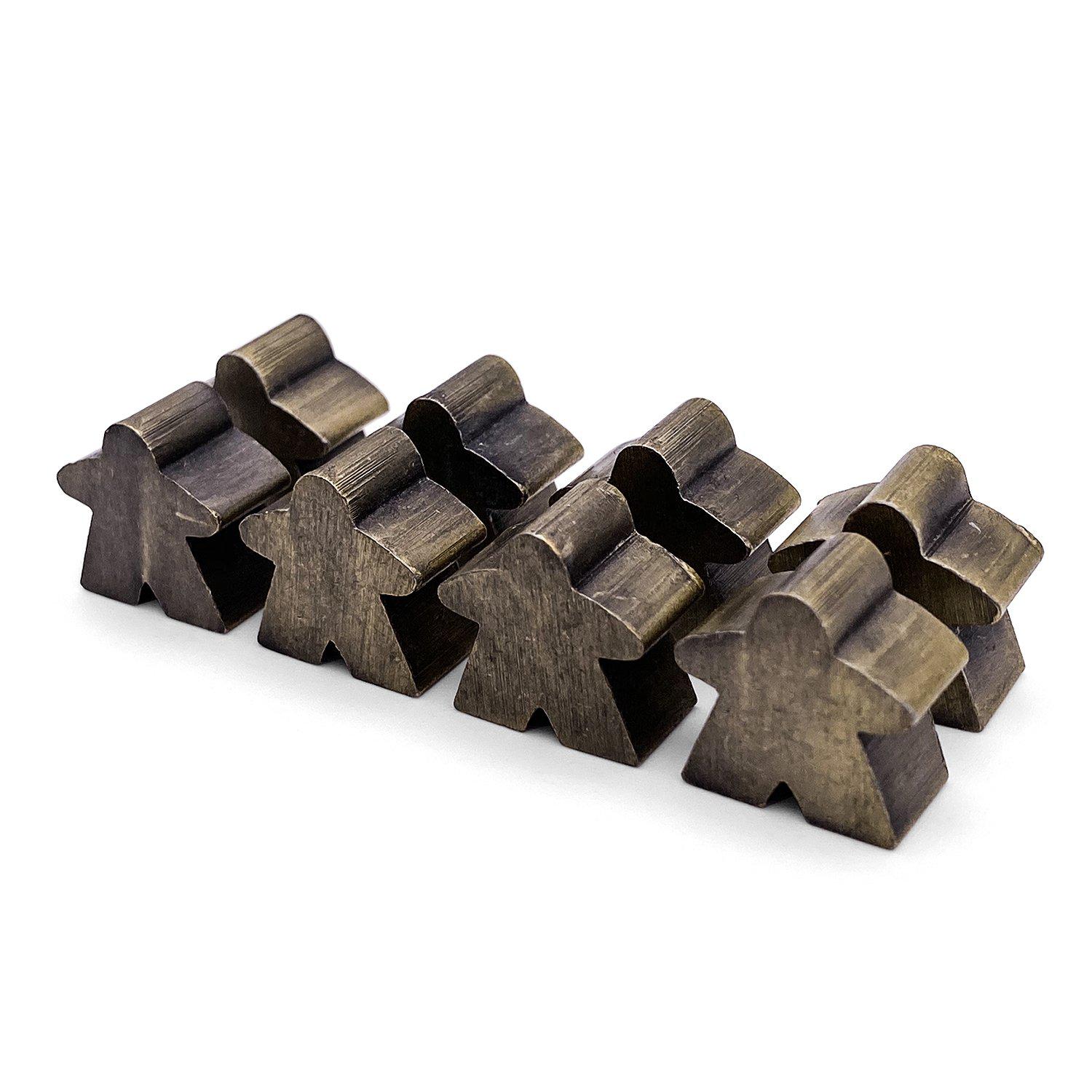 8 Pack of Antique Bronze Metal Meeples by Norse Foundry - Norse Foundry