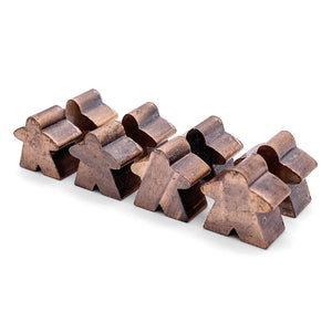 8 Pack of Antique Copper Metal Meeples by Norse Foundry
