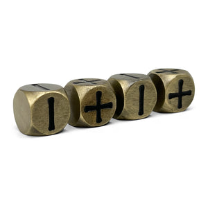 Fate Dice – Bronze Dragon Scale Pack of 4 Metal Dice