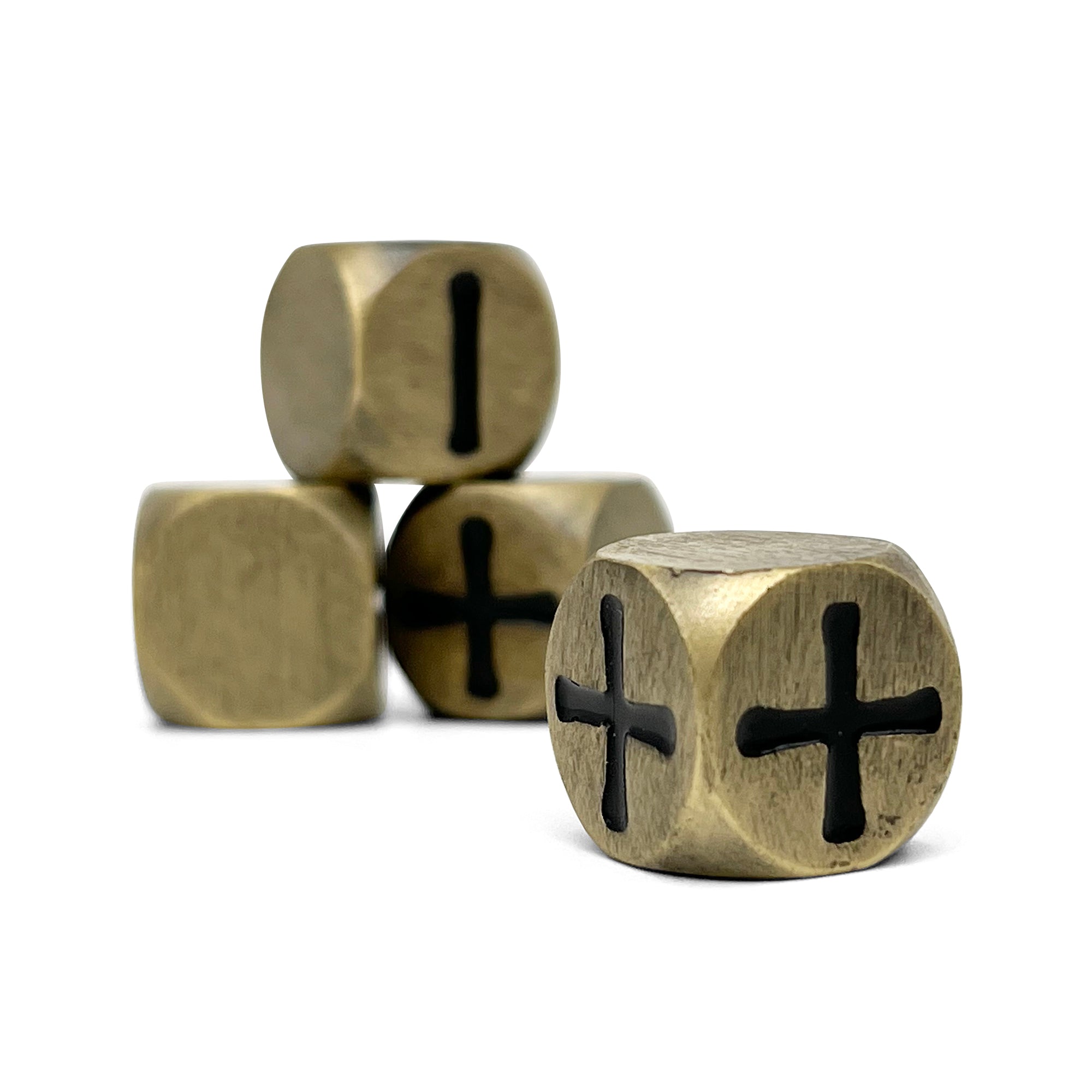Fate Dice – Bronze Dragon Scale Pack of 4 Metal Dice