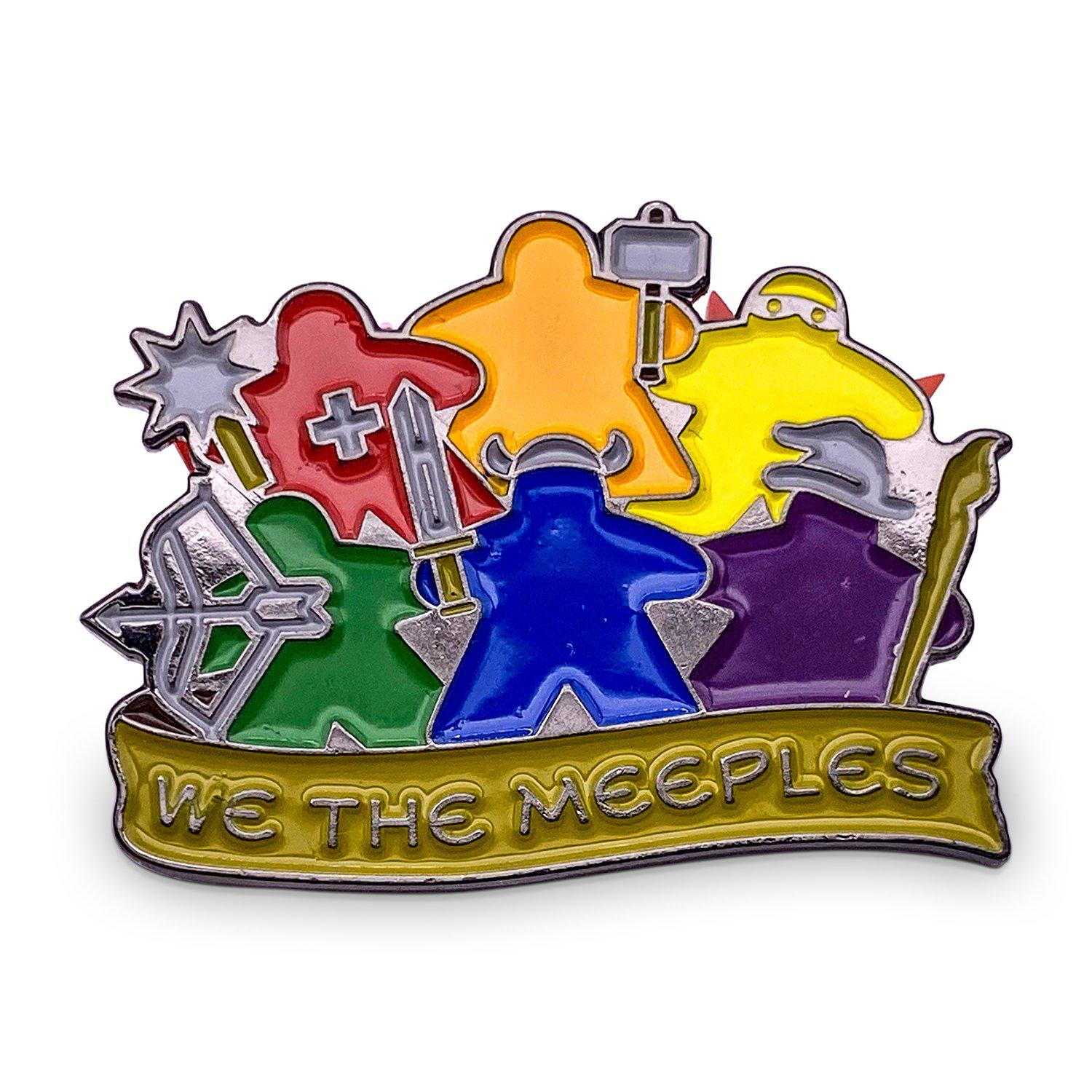 We the Meeples - Hard Enamel Adventure Pin Metal by Norse Foundry-Pins-Norse Foundry-DND Pins- Board Game Pins-Geeky Pins-RPG Pins-Dungeons and Dragons Pins