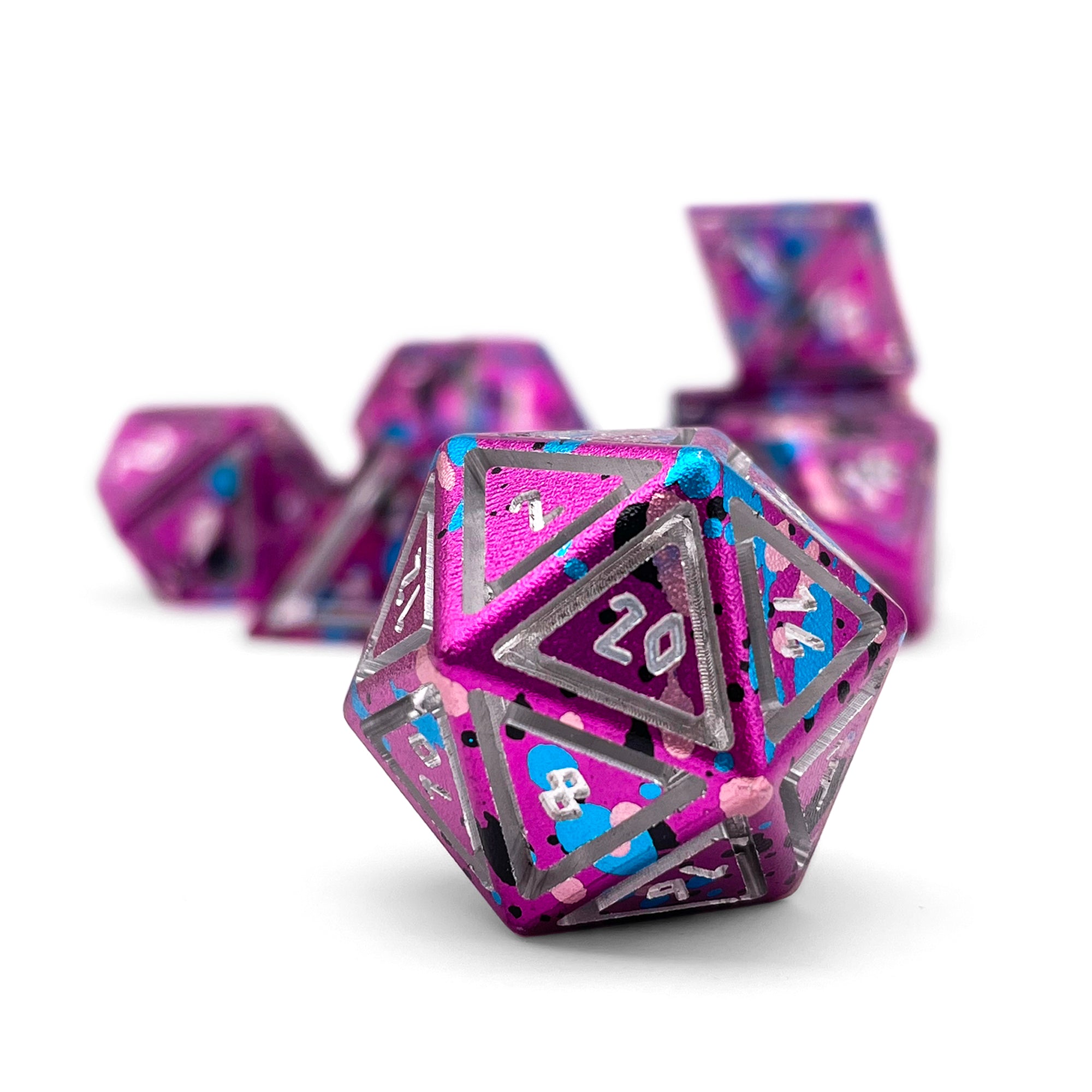 Cosmic Horror - Nimbus™ 7 Piece RPG Set 6063 Aluminum Wondrous Dice