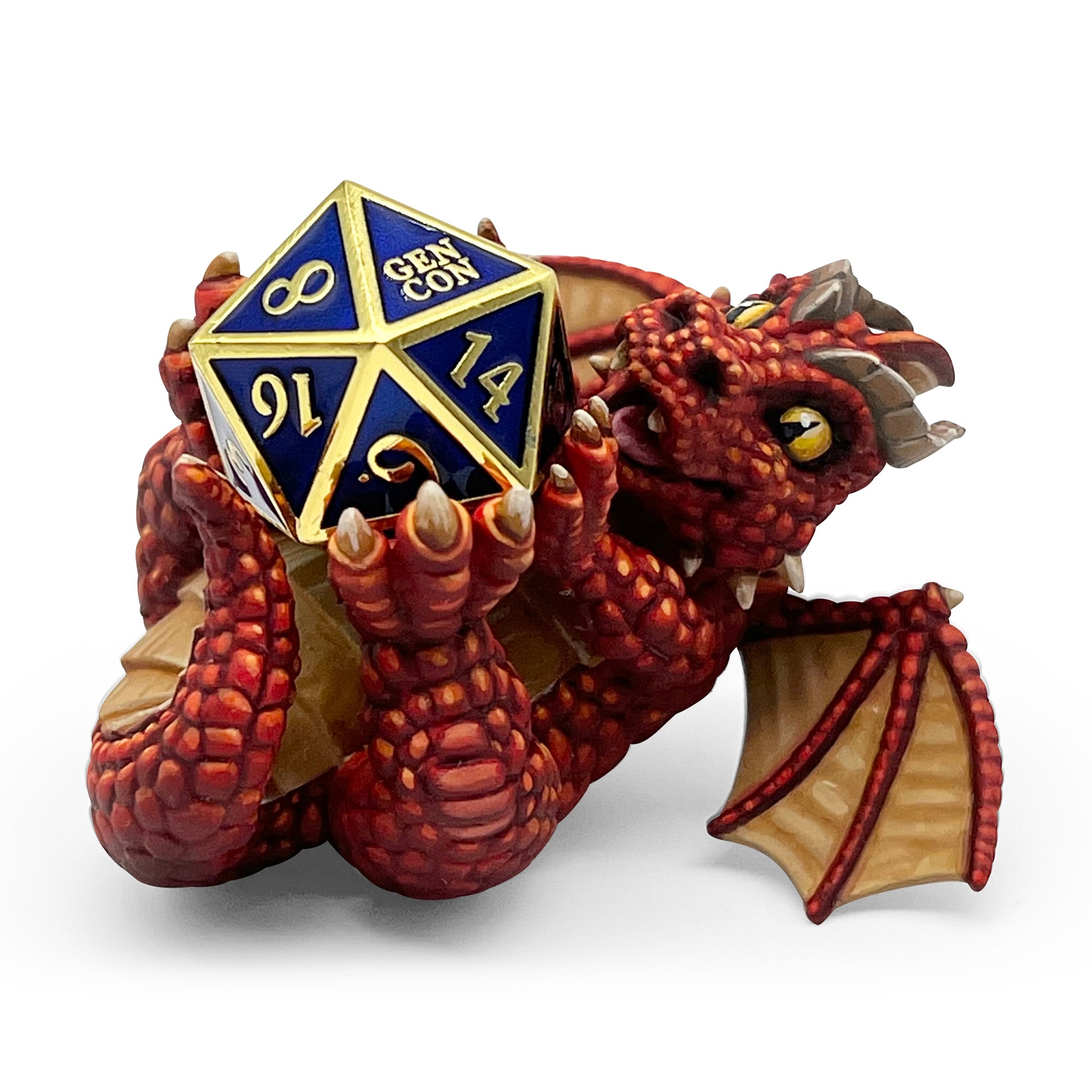 Baby Dragon D20 Holder - Miniature by Adventurers and Adversaries