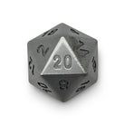Pig Iron - Single D20 True Metal Dice-Metal Dice-Norse Foundry-Norse Foundry-dungeons & dragons-d&d dice-rpg d20-metal d20-d&d-d20-luxury dice-perfect for tabletop rpgs