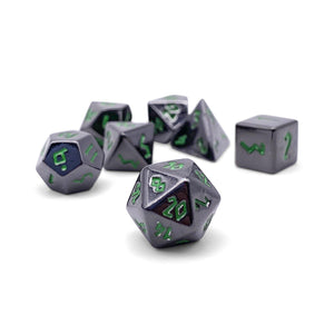 Poisoned Daggers Pebble™ Dice - 10mm Alloy Mini Polyhedral Dice Set