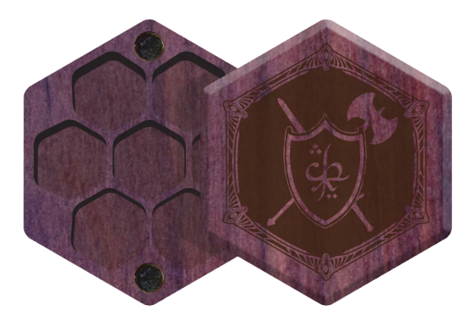 Purple Heartwood Elderwood Mini Hex Chest