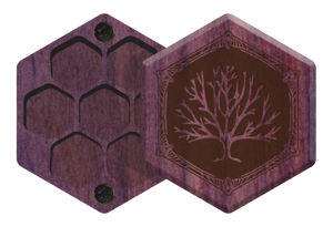 Purple Heartwood Elderwood Mini Hex Chest