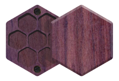 Purple Heartwood Elderwood Mini Hex Chest