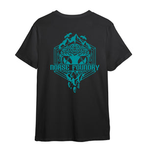Roll for Adventure - Charcoal with Teal Next Level T-Shirt