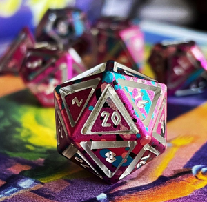 Cosmic Horror - Nimbus™ 7 Piece RPG Set 6063 Aluminum Wondrous Dice