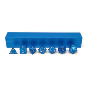 Sea Teal - 7 Piece RPG Set with Case 6063 Aluminum Dice